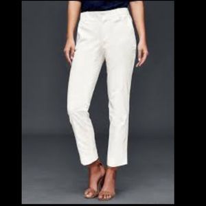 ✨GAP Like New Optic White Slim Cropped Ankle Length Dress Pants Size 4